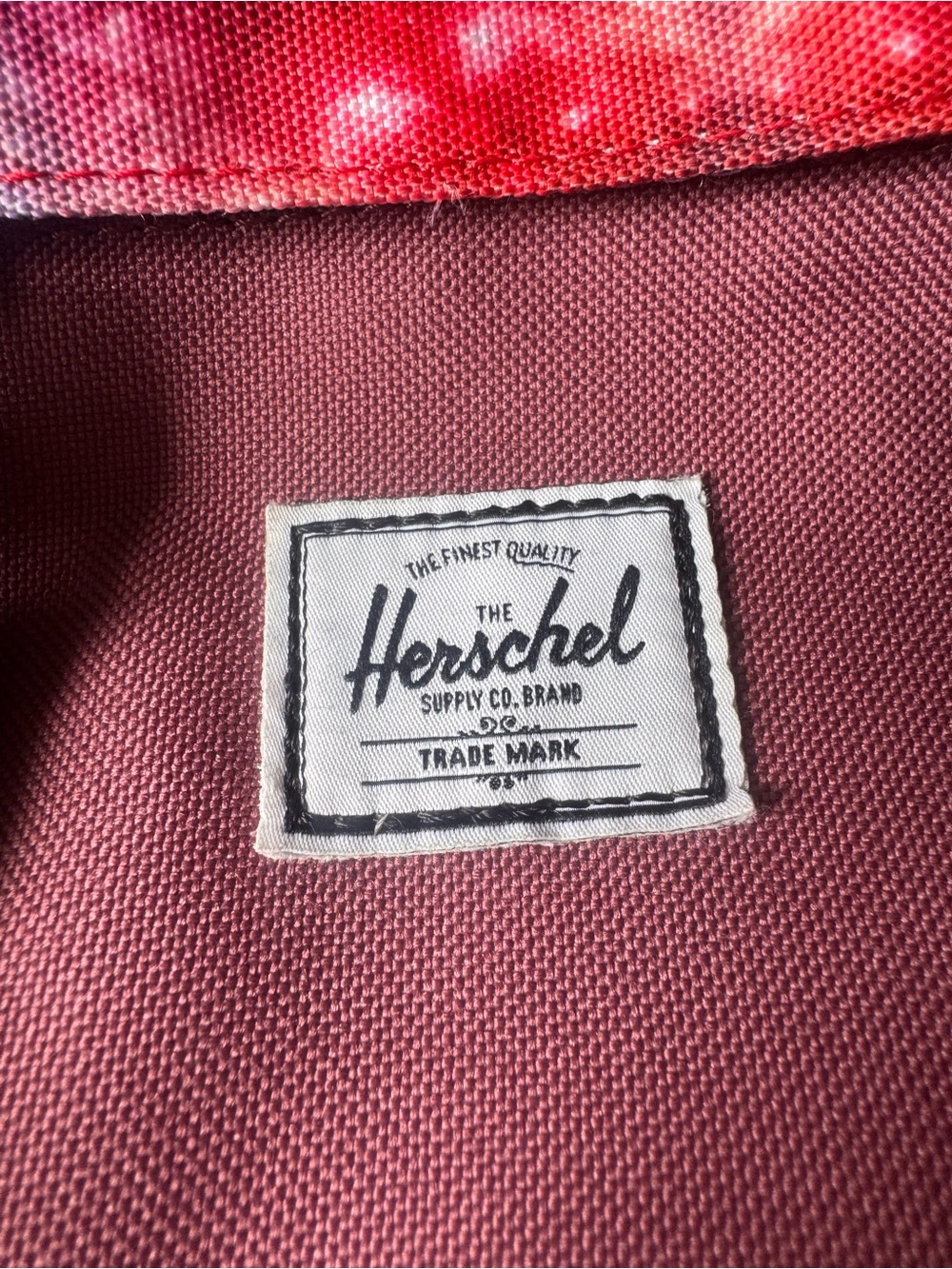 Herschel Supply Company Backpack in Dusty Rose with Navy Straps - Picture 9 of 11